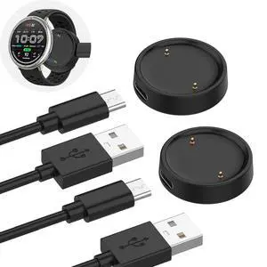 3.3Ft, 1m USB-C Charger Compatible with Amazfit Active 2 / Amazfit Bip 6, Replacement Charging Dock,Charging Cable for Amazfit Active 2 / Amazfit Bip 6 - Black 3.3Ft, 1m USB-C Charger Compatible with Amazfit Active 2 / Amazfit Bip 6, Replacement Charging Dock,Charging Cable for Amazfit Active 2 / Amazfit Bip 6 - Black
