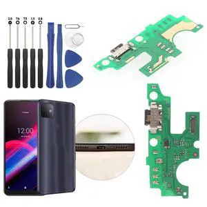 USB Charging Port for T-Mobile REVVL 4+ Plus 5062W 5062Z Dock Connector Charger Board Flex Cable Assembly Replacement for REVVL 4+ Plus 5062W 5062Z with Tools USB Charging Port for T-Mobile REVVL 4+ Plus 5062W 5062Z Dock Connector Charger Board Flex Cable Assembly Replacement for REVVL 4+ Plus 5062W 5062Z with Tools