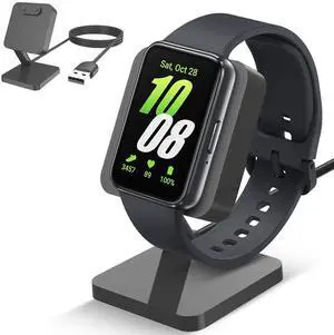 Charger Dock for Samsung Galaxy Fit 3, Magnetic Charging Stand Base with 3.3 Feet Charger Cable, Portable Charge Station Only Compatible with Galaxy Fit 3 Smartwatch Charger Dock for Samsung Galaxy Fit 3, Magnetic Charging Stand Base with 3.3 Feet Charger Cable, Portable Charge Station Only Compatible with Galaxy Fit 3 Smartwatch