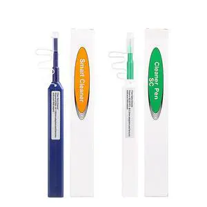 2pcs Fiber Optic Cleaner Fiber Optic connectors Cleaning,Fiber Optic Cleaner Pen Over 800 Cleans For L C 1.25mm 2.5mm SC/ST STE2000 One Click Fiber Cleaning Pen(Blue+White,size:6.9*0.7*0.7 inch) 2pcs Fiber Optic Cleaner Fiber Optic connectors Cleaning,Fiber Optic Cleaner Pen Over 800 Cleans For L C 1.25mm 2.5mm SC/ST STE2000 One Click Fiber Cleaning Pen(Blue+White,size:6.9*0.7*0.7 inch)