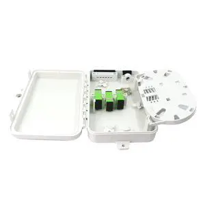 6 Core FTTH Fiber Distribution Box - 6 Port Splitter Box for SC, FC, E2000 Adapters 6 Core FTTH Fiber Distribution Box - 6 Port Splitter Box for SC, FC, E2000 Adapters