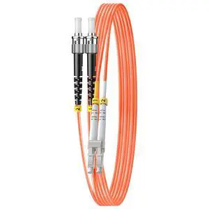 OM1 LC to ST Fiber Patch Cable,62.5/125µm Multimode MMF Duplex Fiber Optic Patch Cable Jumper Cord,OD-2.0mm LSZH,3FT/1m,1Pack OM1 LC to ST Fiber Patch Cable,62.5/125µm Multimode MMF Duplex Fiber Optic Patch Cable Jumper Cord,OD-2.0mm LSZH,3FT/1m,1Pack