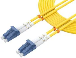 LC to LC Single Mode Duplex Fiber Patch Cable,3m/9.8f,9/125m OS2 Fiber Optic Internet Cable,UPC SMF,LSZH Optical Jumper Cable for SFP Transceiver, Router, Fiber Networks LC to LC Single Mode Duplex Fiber Patch Cable,3m/9.8f,9/125m OS2 Fiber Optic Internet Cable,UPC SMF,LSZH Optical Jumper Cable for SFP Transceiver, Router, Fiber Networks
