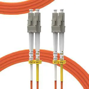 OM2 LC to LC Fiber Patch Cable 0.2m(7inch), Length Options:0.2m-20m, 1G/10GB 50/125 Multimode Duplex Fiber Jumper Cable Cord LSZH(Orange) OM2 LC to LC Fiber Patch Cable 0.2m(7inch), Length Options:0.2m-20m, 1G/10GB 50/125 Multimode Duplex Fiber Jumper Cable Cord LSZH(Orange)