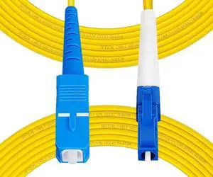 -2m(7ft) OS2 SC to LC Fiber Patch Cable, Simplex, Single Mode, Length Option: 0.5M(1.6ft)-100m(328ft) 9/125µm 2.0mm Diameter Fiber Optic Cable, OS1/OS2 Compatible -2m(7ft) OS2 SC to LC Fiber Patch Cable, Simplex, Single Mode, Length Option: 0.5M(1.6ft)-100m(328ft) 9/125µm 2.0mm Diameter Fiber Optic Cable, OS1/OS2 Compatible