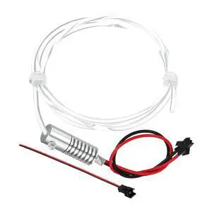 3mm 1m PMMA Side Glow Fiber Optic Cable Kit, with LED Aluminum Illuminator 12V 1.5W Guide Light Source Decoration for Home DIY Lighting, Cool White 3mm 1m PMMA Side Glow Fiber Optic Cable Kit, with LED Aluminum Illuminator 12V 1.5W Guide Light Source Decoration for Home DIY Lighting, Cool White