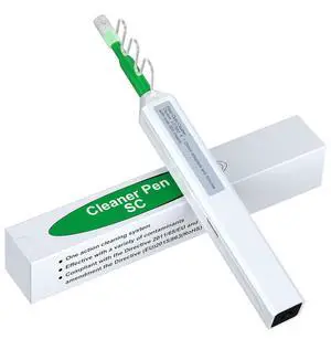 Fiber Optic Connector Cleaning Pen,Fiber Optic Cleaner Pen for 2.5mm Ferrules SC,FC,ST,SC/APC and FC/APC,800+ Clean Times Fiber Optic Connector Cleaning Pen,Fiber Optic Cleaner Pen for 2.5mm Ferrules SC,FC,ST,SC/APC and FC/APC,800+ Clean Times