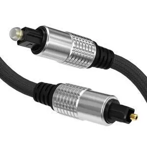 Optical Audio Cable, Digital Optical Cable with Toslink Connectors, Braided Digital Audio Cables for Soundbar, TV, Receiver, Speaker, Xbox, PS5, Blu-Ray Gold-Plated, 3.3ft Optical Audio Cable, Digital Optical Cable with Toslink Connectors, Braided Digital Audio Cables for Soundbar, TV, Receiver, Speaker, Xbox, PS5, Blu-Ray Gold-Plated, 3.3ft