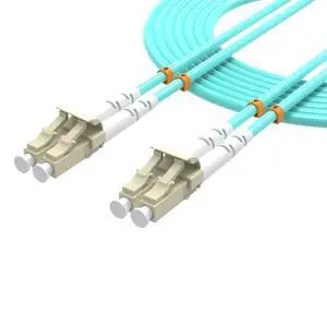 OM3 LC to LC Fiber Optic Cable,1Gb/10Gb/40Gb Multimode Duplex Fiber Patch Cable LSZH 1Meters 3.3ft 50/125m Fiber Patch Jumper,Aqua Blue OM3 LC to LC Fiber Optic Cable,1Gb/10Gb/40Gb Multimode Duplex Fiber Patch Cable LSZH 1Meters 3.3ft 50/125m Fiber Patch Jumper,Aqua Blue