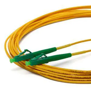 LC to LC OS2 Fiber Patch Cable, 5m (16.40ft), APC Polish, 200GB Singlemode (SM) Simplex 9/125um, Riser Rated (OFNR), UL Listed, Replacement Internet Fiber Cable, 1pc, Yellow LC to LC OS2 Fiber Patch Cable, 5m (16.40ft), APC Polish, 200GB Singlemode (SM) Simplex 9/125um, Riser Rated (OFNR), UL Listed, Replacement Internet Fiber Cable, 1pc, Yellow