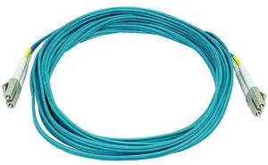 10Gb Fiber Optic Cable, LC/LC, Multi Mode, Duplex - 5 Meter (50/125 Type) - Aqua 10Gb Fiber Optic Cable, LC/LC, Multi Mode, Duplex - 5 Meter (50/125 Type) - Aqua