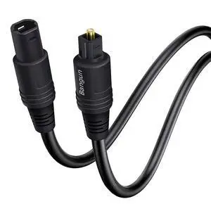 Optical Cable Extension, 6ft, Female-to-Male, Fiber Digital Audio Cable for Soundbar/TV/PS4/Xbox/Home Theater Optical Cable Extension, 6ft, Female-to-Male, Fiber Digital Audio Cable for Soundbar/TV/PS4/Xbox/Home Theater