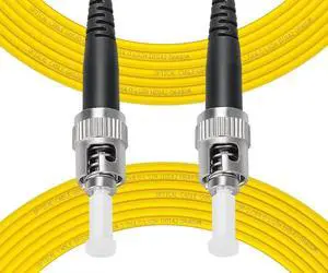 -1m(3ft) OS2 ST to ST Fiber Patch Cable, Single Mode, Simplex, Length Option: 0.5M(1.6ft)-30m(98ft) 9/125µm 2.0mm Diameter Fiber Optic Cable, OS1/OS2 Compatible -1m(3ft) OS2 ST to ST Fiber Patch Cable, Single Mode, Simplex, Length Option: 0.5M(1.6ft)-30m(98ft) 9/125µm 2.0mm Diameter Fiber Optic Cable, OS1/OS2 Compatible