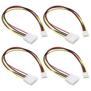4 Pack Molex to Floppy Adapter 4 Pin IDE to 4P FDD Hard Drive Power Supply Cable Connector Convertor Extension Cord Wire for Old Computer Desktop PC Internal Device Component DIY 4 Pack Molex to Floppy Adapter 4 Pin IDE to 4P FDD Hard Drive Power Supply Cable Connector Convertor Extension Cord Wire for Old Computer Desktop PC Internal Device Component DIY
