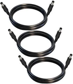 5.5mm x 2.5mm 12V DC Power Cable 3-Pack,DC5525 Male to Male Extension Cable 18AWG for CCTV Surveillance Camera,LED Strip Light Dimmer,Solar Panels,Router,3.3FT 5.5mm x 2.5mm 12V DC Power Cable 3-Pack,DC5525 Male to Male Extension Cable 18AWG for CCTV Surveillance Camera,LED Strip Light Dimmer,Solar Panels,Router,3.3FT