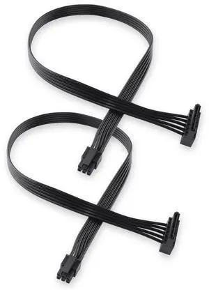mini ATX 6PIN to SATA 15 PIN Adapter Extension Cable for Mechanical HDDs, SSDs, DVD/CD-ROMs (16.0 in./40.6 cm)(Pack of 2) mini ATX 6PIN to SATA 15 PIN Adapter Extension Cable for Mechanical HDDs, SSDs, DVD/CD-ROMs (16.0 in./40.6 cm)(Pack of 2)