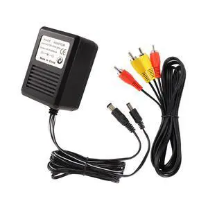 NES Power Supply and AV Cable, AC Power Cord and Audio Video AV Cable Compatible with Nintendo Entertainment System, to External TV Screen Monitor NES Power Supply and AV Cable, AC Power Cord and Audio Video AV Cable Compatible with Nintendo Entertainment System, to External TV Screen Monitor