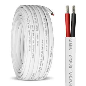 18 Gauge Marine Wire,18 AWG 30ft Duplex Marine Grade Wire Tinned Copper Heavy Duty Sheathed Cable for Boat/Automotive/RV/Camper/Trailer Outdoor Use 18 Gauge Marine Wire,18 AWG 30ft Duplex Marine Grade Wire Tinned Copper Heavy Duty Sheathed Cable for Boat/Automotive/RV/Camper/Trailer Outdoor Use