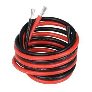 12 Gauge Silicone Wire 10 ft red and 10 ft Black Flexible 12 AWG Stranded Tinned Copper Wire 12 Gauge Silicone Wire 10 ft red and 10 ft Black Flexible 12 AWG Stranded Tinned Copper Wire