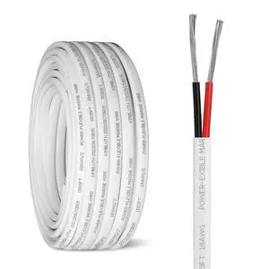 16 Gauge Duplex Marine Wire Tinned Copper Boat Cable, 30ft 16 AWG Standard USA OFC Oxygen Free Copper Wire for Automotive Boat Speakers Solar Outdoors 16 Gauge Duplex Marine Wire Tinned Copper Boat Cable, 30ft 16 AWG Standard USA OFC Oxygen Free Copper Wire for Automotive Boat Speakers Solar Outdoors