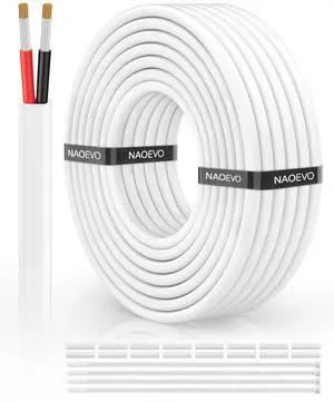 18 Gauge Wire 2 Conductor Electrical Wire, 18 AWG Stranded PVC Tinned Copper Cable, Flexible/Low Voltage Automotive Wiring for LED Lamps, Marine, Speaker, Appliances (30FT) 18 Gauge Wire 2 Conductor Electrical Wire, 18 AWG Stranded PVC Tinned Copper Cable, Flexible/Low Voltage Automotive Wiring for LED Lamps, Marine, Speaker, Appliances (30FT)