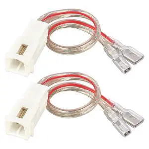 Front Dash Tweeters Speaker Wiring Harness Adapter Connector Plug Replacement for Dodge Ram Jeep Chrysler 2005-2022 Aftermarket Dash Tweeters Audio Cable Plug 2PC Front Dash Tweeters Speaker Wiring Harness Adapter Connector Plug Replacement for Dodge Ram Jeep Chrysler 2005-2022 Aftermarket Dash Tweeters Audio Cable Plug 2PC
