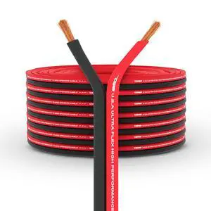 SW-18GA-100RB Ultra Flex Speaker Wire Red and Black 100FT - Speaker Cable for Audio Applications SW-18GA-100RB Ultra Flex Speaker Wire Red and Black 100FT - Speaker Cable for Audio Applications