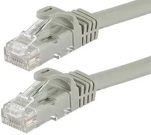 109786 Flexboot Cat6 Ethernet Patch Cable - Network Internet Cord - RJ45, Stranded, 550Mhz, UTP, Pure Bare Copper Wire, 24AWG, 20ft, Gray 109786 Flexboot Cat6 Ethernet Patch Cable - Network Internet Cord - RJ45, Stranded, 550Mhz, UTP, Pure Bare Copper Wire, 24AWG, 20ft, Gray