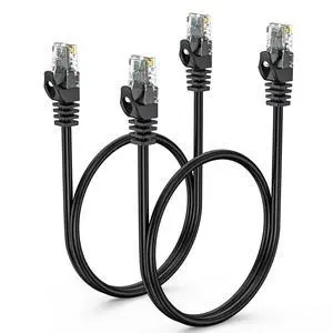 Short Cat 6 Ethernet Cable 2FT 2-Pack, Cat6 Patch Cable 2 Foot Short Cat 6 Ethernet Cable 2FT 2-Pack, Cat6 Patch Cable 2 Foot