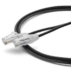 Cat6 Component Rated Patch Cable, Unshielded (U/UTP), 5ft, Black, 28AWG Stranded Pure Copper, Snagless 10G High-Speed Ethernet Cable, PoE++ 4PPoE 100W, UL Listed, RoHS-3, 1 Pack Cat6 Component Rated Patch Cable, Unshielded (U/UTP), 5ft, Black, 28AWG Stranded Pure Copper, Snagless 10G High-Speed Ethernet Cable, PoE++ 4PPoE 100W, UL Listed, RoHS-3, 1 Pack