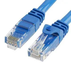 Cat 6 Ethernet Cable 7 ft, Cat6 Patch Cables 10Gbps LAN Cable, 550MHz Network Cable, RJ45 Connectors, Compatible with Gaming Computer, Laptop, Modem, Router, HDTV, Gaming Console - Blue Cat 6 Ethernet Cable 7 ft, Cat6 Patch Cables 10Gbps LAN Cable, 550MHz Network Cable, RJ45 Connectors, Compatible with Gaming Computer, Laptop, Modem, Router, HDTV, Gaming Console - Blue