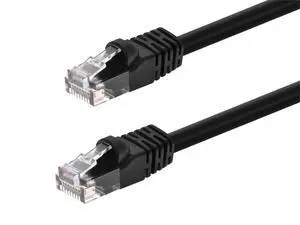 Cat6 Ethernet Patch Cable - RJ45, Stranded, 550Mhz, UTP, Pure Bare Copper Wire, 24AWG, 1 Feet, Black Cat6 Ethernet Patch Cable - RJ45, Stranded, 550Mhz, UTP, Pure Bare Copper Wire, 24AWG, 1 Feet, Black