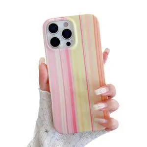 Colorful Stripe Pattern Phone Protective Case,for iPhone 15 Pro(6.1) Colorful Stripe Pattern Phone Protective Case,for iPhone 15 Pro(6.1)