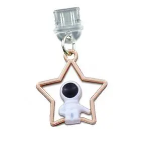 Dust Plug Charm Cute Astronaut Earphone Jack Stopper Cap Pendant Anti Dust Plug Kawaii Type-C USB Plug Cell Phone Anti-Dust Plugs for iPhone Charge Port (Type-C Star) Dust Plug Charm Cute Astronaut Earphone Jack Stopper Cap Pendant Anti Dust Plug Kawaii Type-C USB Plug Cell Phone Anti-Dust Plugs for iPhone Charge Port (Type-C Star)