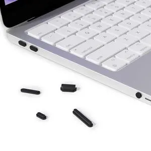 7 Pcs Anti Dust Dirt Plug Cups Set for 2026 New MacBook Neo 13 inch with Apple A18Pro Chip/A3404 Accessory Silicone Anti Dirt Protective Cover for USB-C & Headphone (Black) 7 Pcs Anti Dust Dirt Plug Cups Set for 2026 New MacBook Neo 13 inch with Apple A18Pro Chip/A3404 Accessory Silicone Anti Dirt Protective Cover for USB-C & Headphone (Black)