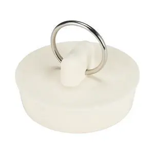 1-1/2 inch Rubber Drain Stopper, White, Carded, 80227 1-1/2 inch Rubber Drain Stopper, White, Carded, 80227