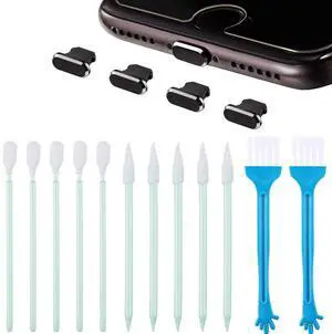 16 Pcs Cell Phone Cleaning Kit USB Charging Port Dust Plugs and Speaker Headphone Jack Camera Cleaning Brush Set for Daily Phone Clean Protect Task 16 Pcs Cell Phone Cleaning Kit USB Charging Port Dust Plugs and Speaker Headphone Jack Camera Cleaning Brush Set for Daily Phone Clean Protect Task