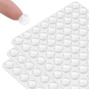 192 PCS Clear Rubber Cabinet Door Bumpers Self Adhesive Silicone Pads for Cabinets, Drawers, Doors, Soft Close & Anti-Slam Protection 192 PCS Clear Rubber Cabinet Door Bumpers Self Adhesive Silicone Pads for Cabinets, Drawers, Doors, Soft Close & Anti-Slam Protection