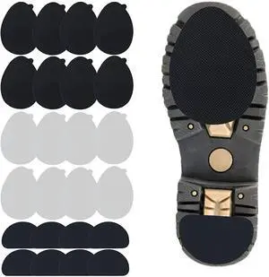 24 Pcs 12 Pairs Non-Slip Shoe Pads, Self-Adhesive Anti-Slip Sole Sticker, Noise Reduction Shoes Cushion Anti-Shedding Resistant Rubber Sole Protector 24 Pcs 12 Pairs Non-Slip Shoe Pads, Self-Adhesive Anti-Slip Sole Sticker, Noise Reduction Shoes Cushion Anti-Shedding Resistant Rubber Sole Protector