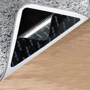 12 Pcs, Double Sided Rug Grip Tape Carpet Sticker, Reuable and Washable, Non-Slip Adhesive Pads Grippers for Hardwood Floors, Tiles, Area Rugs, Carpet Corner 12 Pcs, Double Sided Rug Grip Tape Carpet Sticker, Reuable and Washable, Non-Slip Adhesive Pads Grippers for Hardwood Floors, Tiles, Area Rugs, Carpet Corner