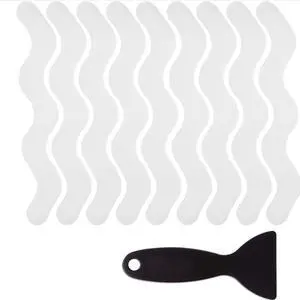 Anti Slip Shower Stickers 24 Pack, Clear Adhesive Bathtub Decals Safety Treads with Silicone Scraper for Bath Tub Shower Floor Stairs Pool Steps and Boats, Removable Non Slip Strips Anti Slip Shower Stickers 24 Pack, Clear Adhesive Bathtub Decals Safety Treads with Silicone Scraper for Bath Tub Shower Floor Stairs Pool Steps and Boats, Removable Non Slip Strips