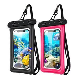 2 Pack Waterproof Floating Phone Pouch IPX8 Floatable Waterproof Phone Case with Lanyard Strap Universal Dry Bags Underwater Case Wallet for iPhone 17/Air16 15 14 13 12 Samsung,Up to 7.2" for Swimming 2 Pack Waterproof Floating Phone Pouch IPX8 Floatable Waterproof Phone Case with Lanyard Strap Universal Dry Bags Underwater Case Wallet for iPhone 17/Air16 15 14 13 12 Samsung,Up to 7.2" for Swimming