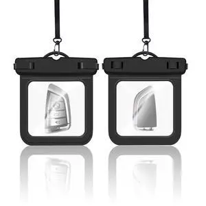 2 Pack Submersible Waterproof Wallet Dry Car Key Fob Case Bag,Swimming Surfing Water Sports Small Waterproof Pouch Holder for Door Ship Card Credit ID Card Driver Fishing License Cash Coins-Black 2 Pack Submersible Waterproof Wallet Dry Car Key Fob Case Bag,Swimming Surfing Water Sports Small Waterproof Pouch Holder for Door Ship Card Credit ID Card Driver Fishing License Cash Coins-Black