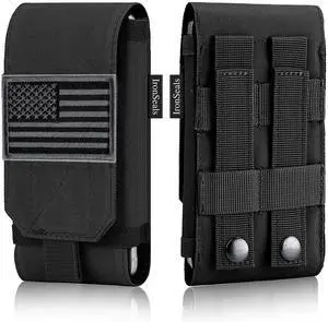Tactical Molle Phone Cover Case, Heavy Duty Loop Belt Holster Pouch with Flag Patch for iPhone 17 Pro Max/Air/17 Pro/17/16 Pro Max/15 Pro Max/14 Pro Max/13 Pro Max, for Galaxy S26 Ultra Tactical Molle Phone Cover Case, Heavy Duty Loop Belt Holster Pouch with Flag Patch for iPhone 17 Pro Max/Air/17 Pro/17/16 Pro Max/15 Pro Max/14 Pro Max/13 Pro Max, for Galaxy S26 Ultra