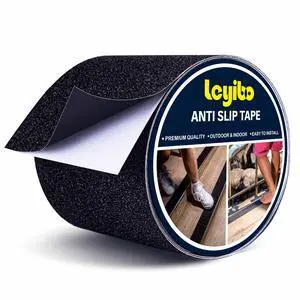 Anti Slip Tape, 4 Inch x 16 Ft Grip Tape for Stairs Outdoor/Indoor, Waterproof Non Skid Roll for Stair Treads Non Slip, High Traction Friction Abrasive Adhesive Stair Steps - Black Anti Slip Tape, 4 Inch x 16 Ft Grip Tape for Stairs Outdoor/Indoor, Waterproof Non Skid Roll for Stair Treads Non Slip, High Traction Friction Abrasive Adhesive Stair Steps - Black