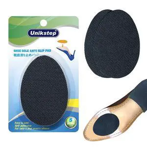 5 Pairs Shoe Sole Anti Slip Grips, Non Skid Self Adhesive Rubber Pads, Shoe Bottom and Heel Noise Reduction Stickers and Protectors (Black) 5 Pairs Shoe Sole Anti Slip Grips, Non Skid Self Adhesive Rubber Pads, Shoe Bottom and Heel Noise Reduction Stickers and Protectors (Black)