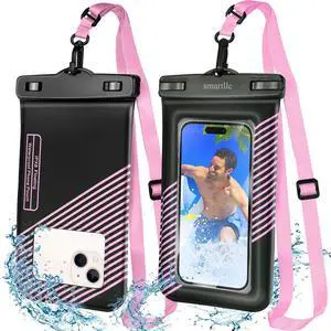 Floating Waterproof Phone Pouch Bag, IPX8 Floatable Cell Phone Water Protector case Pouch 1PC w/Adjustable Neck Lanyard, for iPhone 15 14 13 Pro Max 12 11, for Galaxy S24 S23 Ultra 7" Pink Floating Waterproof Phone Pouch Bag, IPX8 Floatable Cell Phone Water Protector case Pouch 1PC w/Adjustable Neck Lanyard, for iPhone 15 14 13 Pro Max 12 11, for Galaxy S24 S23 Ultra 7" Pink