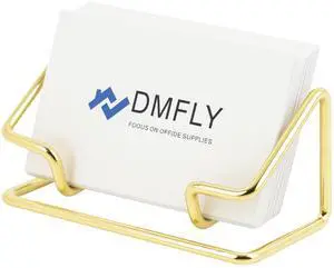 Business Card Holder for Desk, Metal Cute Card Display Stand, Compatible with Various Countertops, Horizontal Gold Business Card Holder for Desk, Metal Cute Card Display Stand, Compatible with Various Countertops, Horizontal Gold