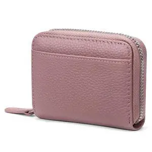 RFID Credit Card Holder for Women Small Leather Zipper Card Case Wallet 15 Slots RFID Credit Card Holder for Women Small Leather Zipper Card Case Wallet 15 Slots
