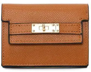 Pu Leather Small Credit Card Holder for Women Wallet Accordion Style Compact Womens Card Holder Wallet for Women Card Case Organizer (Brown) Pu Leather Small Credit Card Holder for Women Wallet Accordion Style Compact Womens Card Holder Wallet for Women Card Case Organizer (Brown)